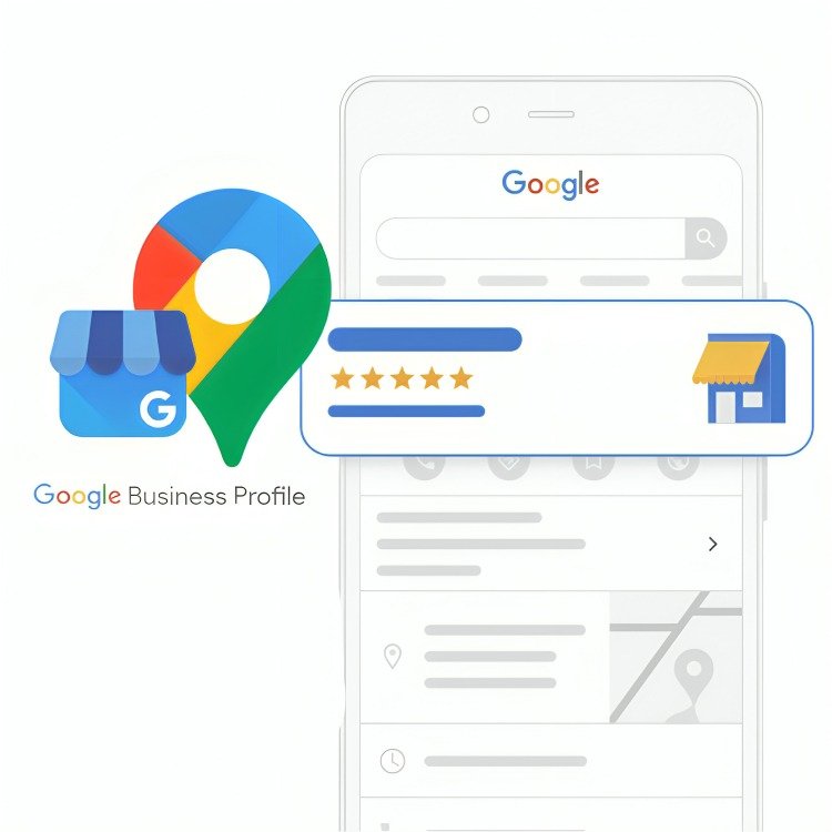 Google My Business 3D Illustration